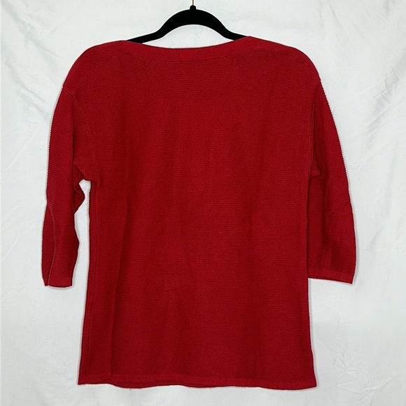 3/4 Sleeve Cotton Sweater - Picture 4 of 6